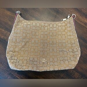 Coach Celeste Convertible Hobo Crossbody Bag Pink Accent-Missing Strap